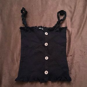 Black Crop top Size medium